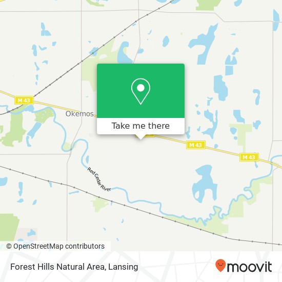 Mapa de Forest Hills Natural Area