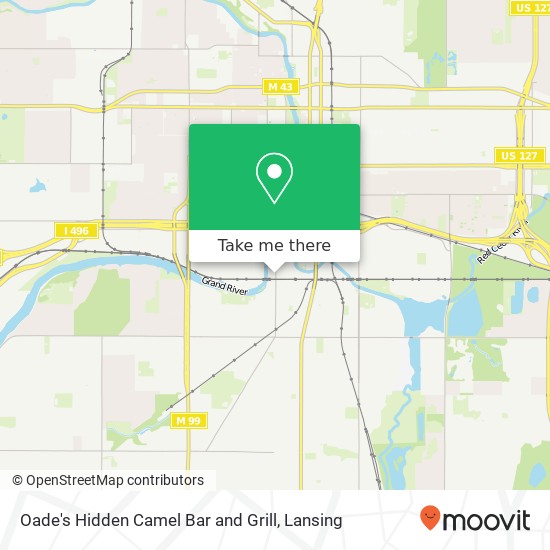 Oade's Hidden Camel Bar and Grill map