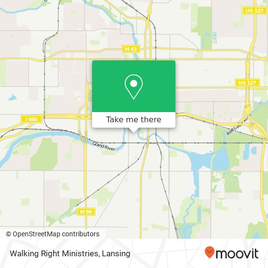Walking Right Ministries map