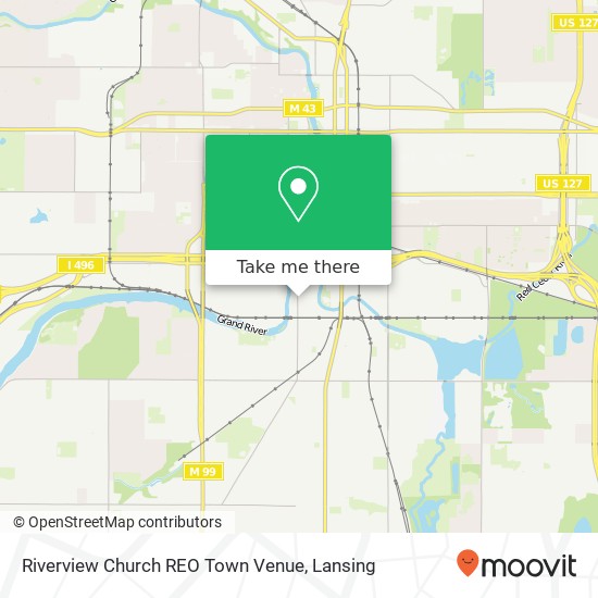 Riverview Church REO Town Venue map