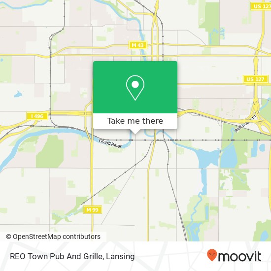 REO Town Pub And Grille map