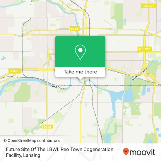 Mapa de Future Site Of The LBWL Reo Town Cogeneration Facility