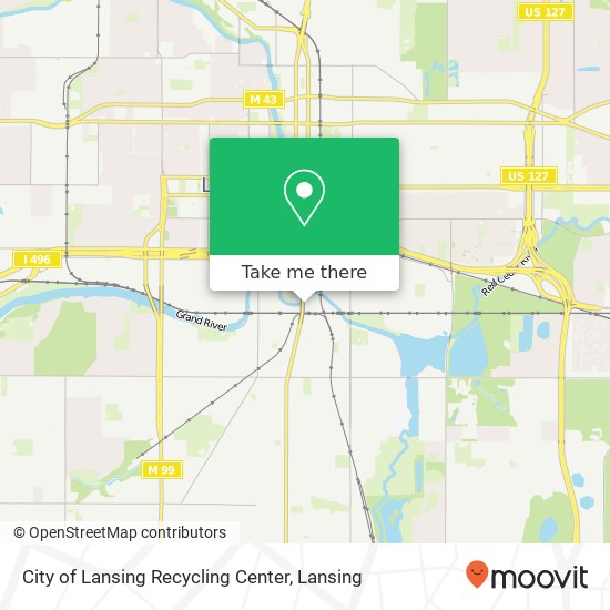 Mapa de City of Lansing Recycling Center