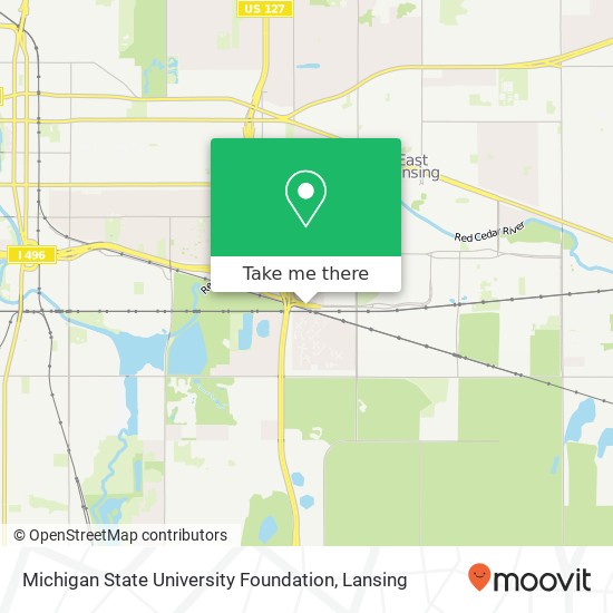 Michigan State University Foundation map