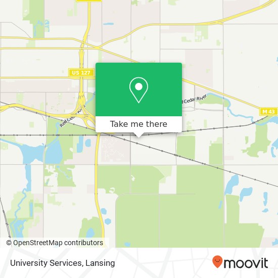 University Services map