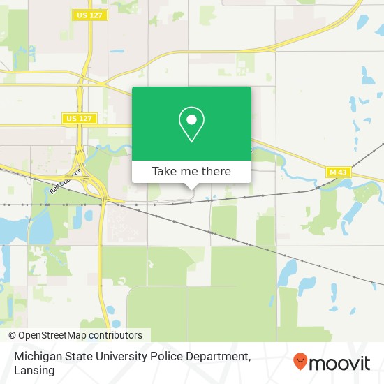 Michigan State University Police Department map