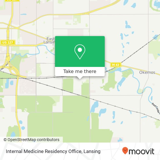 Internal Medicine Residency Office map