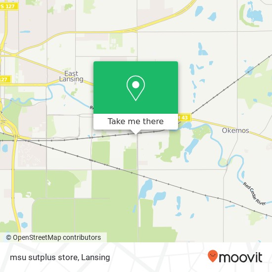 msu sutplus store map