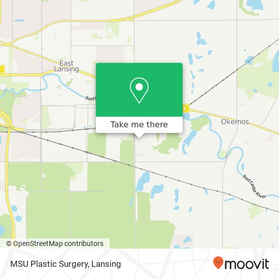 MSU Plastic Surgery map