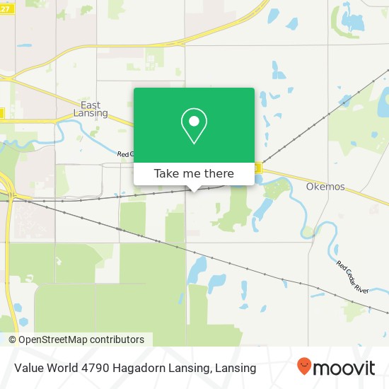 Mapa de Value World 4790 Hagadorn Lansing