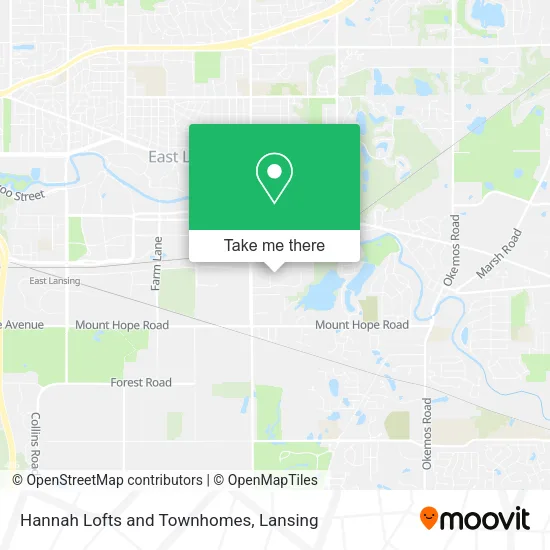 Hannah Lofts and Townhomes map