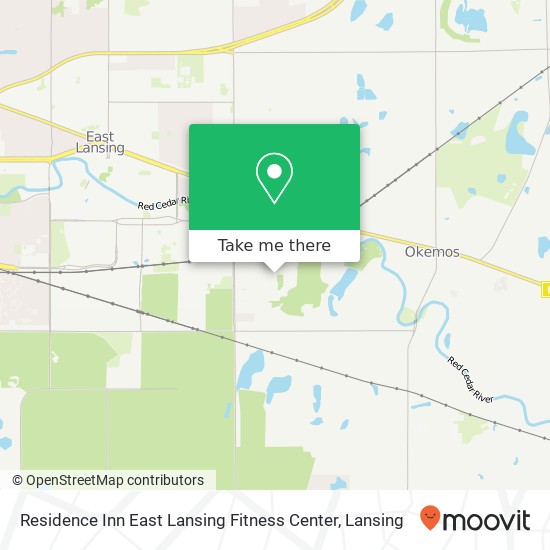 Residence Inn East Lansing Fitness Center map