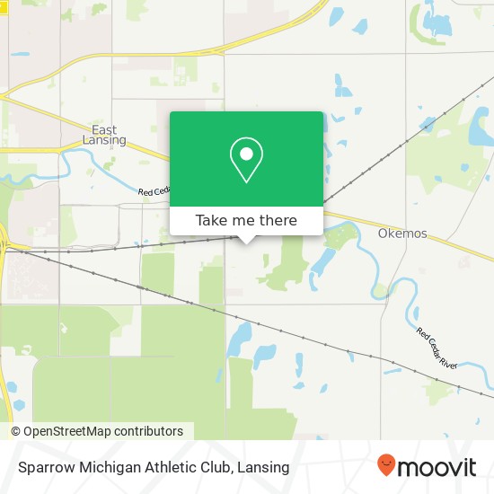 Mapa de Sparrow Michigan Athletic Club