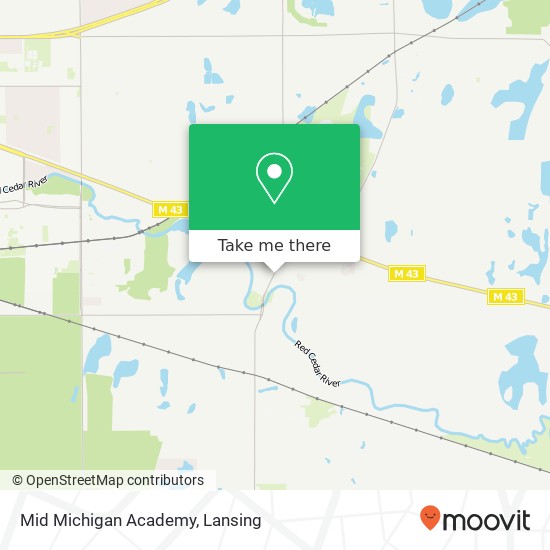 Mid Michigan Academy map