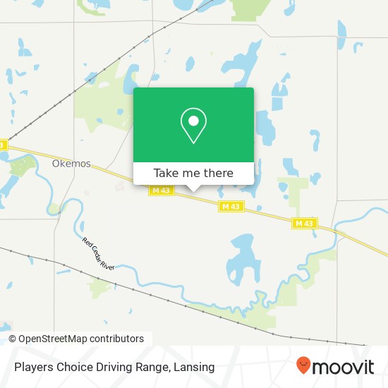 Players Choice Driving Range map