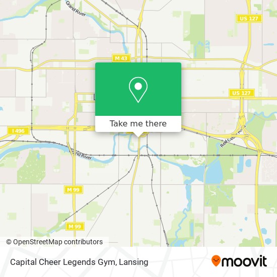 Capital Cheer Legends Gym map