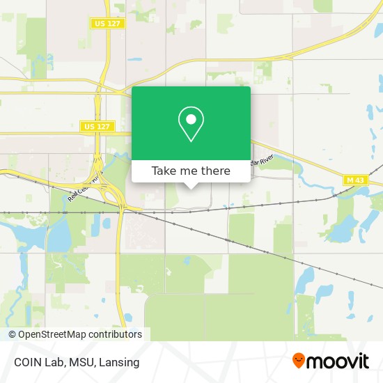 COIN Lab, MSU map