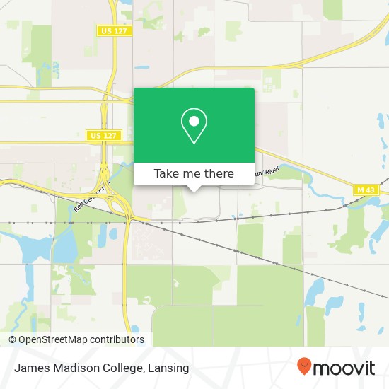 James Madison College map