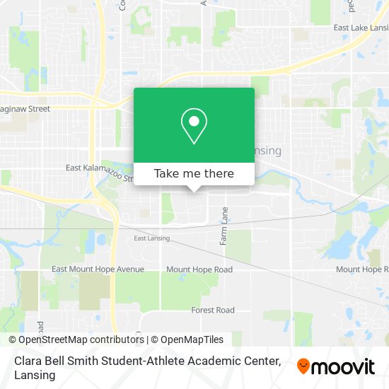 Mapa de Clara Bell Smith Student-Athlete Academic Center