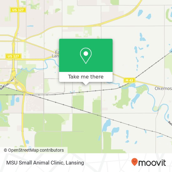 MSU Small Animal Clinic map