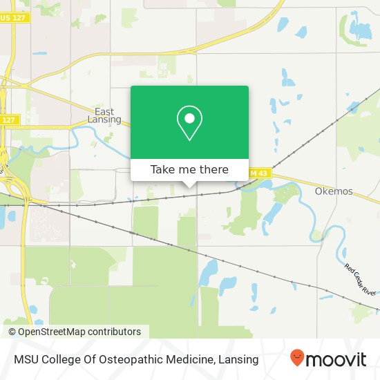 Mapa de MSU College Of Osteopathic Medicine