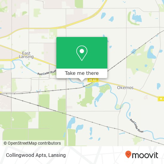 Collingwood Apts map