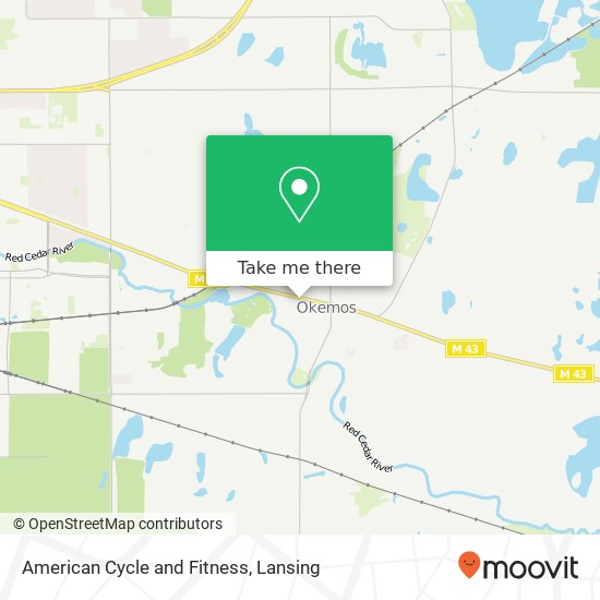 American Cycle and Fitness map