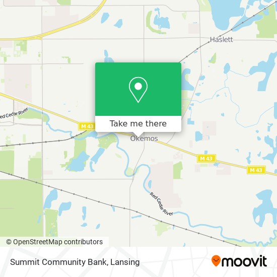 Summit Community Bank map