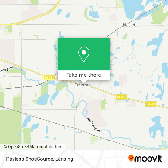 Mapa de Payless ShoeSource