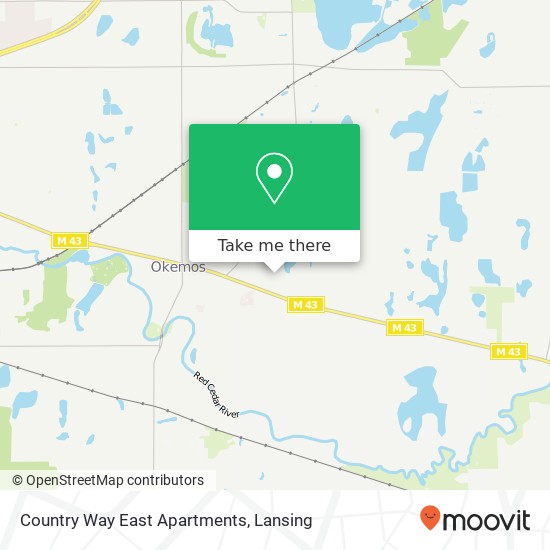 Country Way East Apartments map