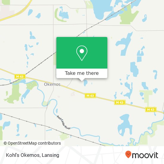 Mapa de Kohl's Okemos