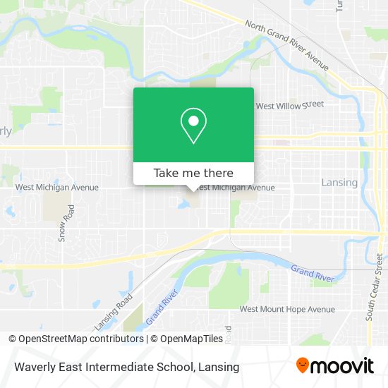 Waverly East Intermediate School map