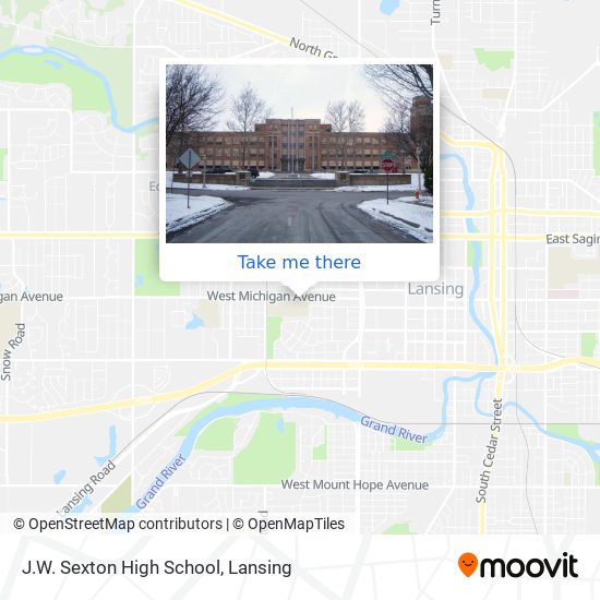 J.W. Sexton High School map