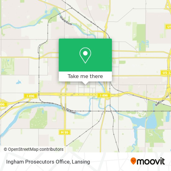 Ingham Prosecutors Office map