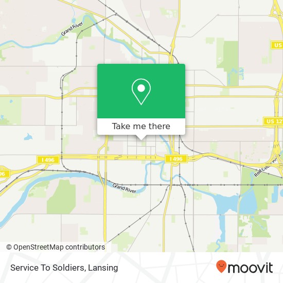 Service To Soldiers map