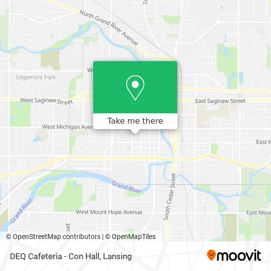 Mapa de DEQ Cafeteria - Con Hall