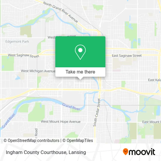 Ingham County Courthouse map