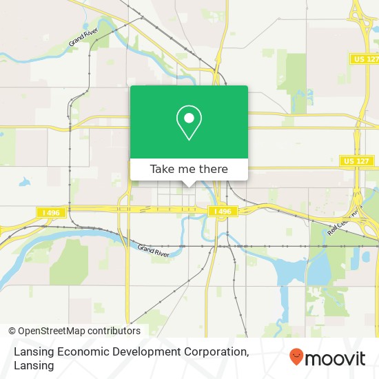 Mapa de Lansing Economic Development Corporation