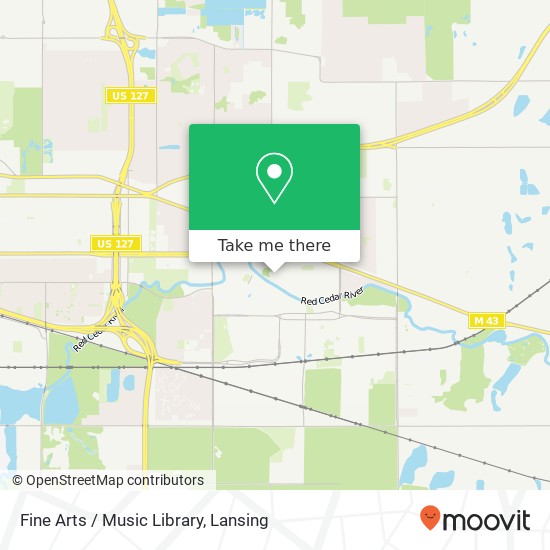 Fine Arts / Music Library map