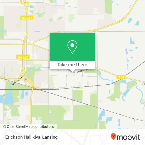 Mapa de Erickson Hall kiva