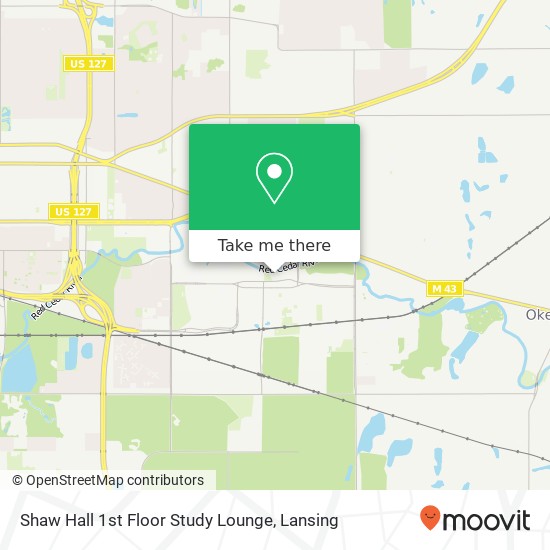 Shaw Hall 1st Floor Study Lounge map