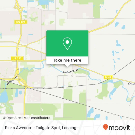 Ricks Awesome Tailgate Spot map