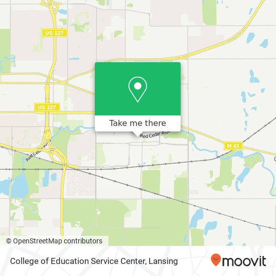 Mapa de College of Education Service Center
