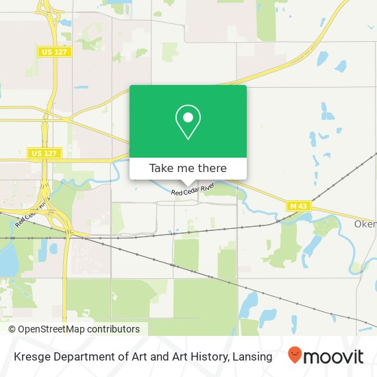 Mapa de Kresge Department of Art and Art History