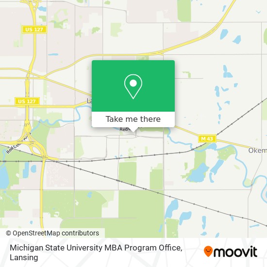 Mapa de Michigan State University MBA Program Office