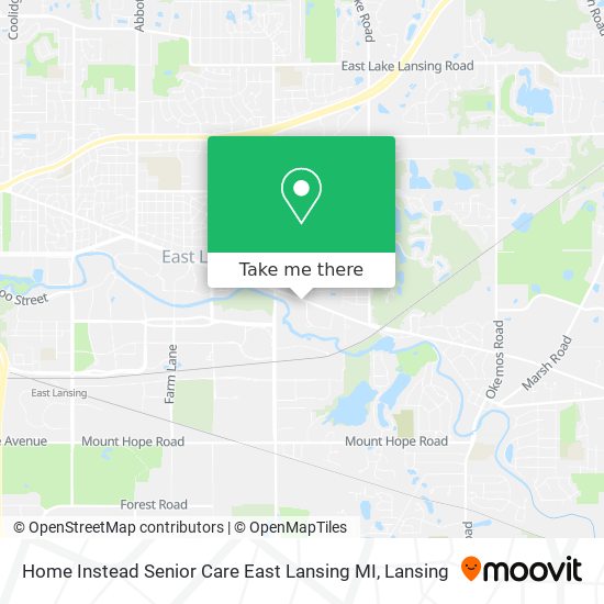 Home Instead Senior Care East Lansing MI map