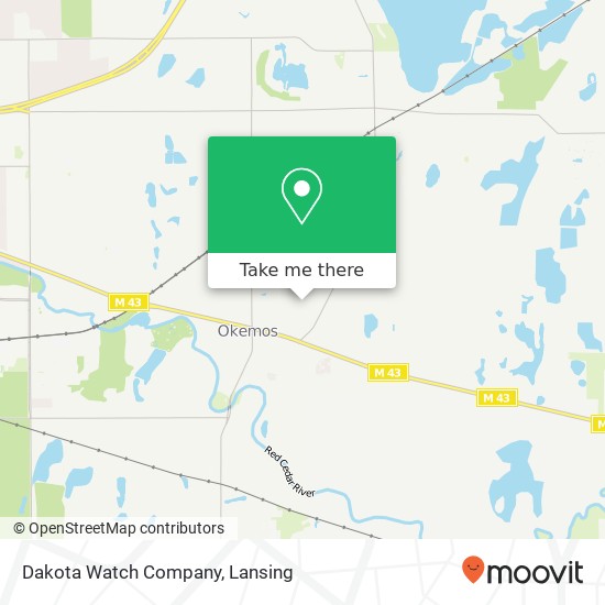 Mapa de Dakota Watch Company