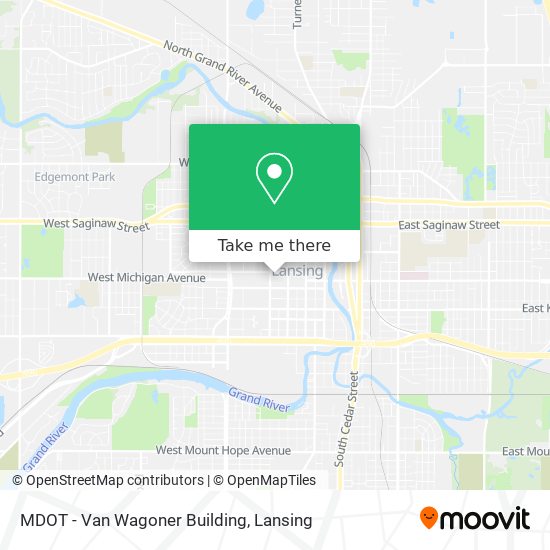 MDOT - Van Wagoner Building map
