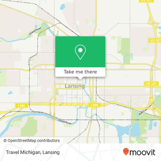 Travel Michigan map
