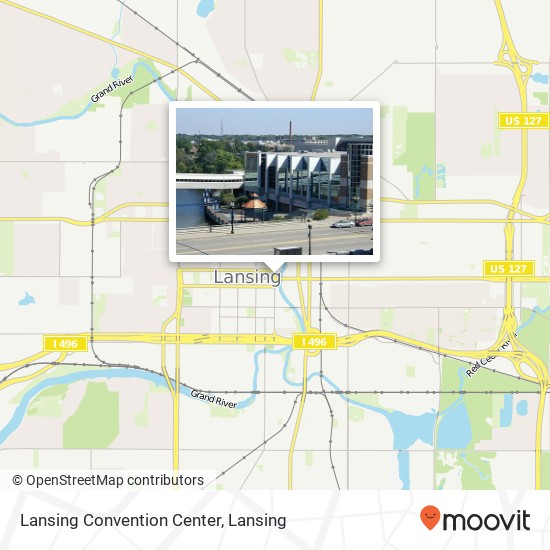 Mapa de Lansing Convention Center